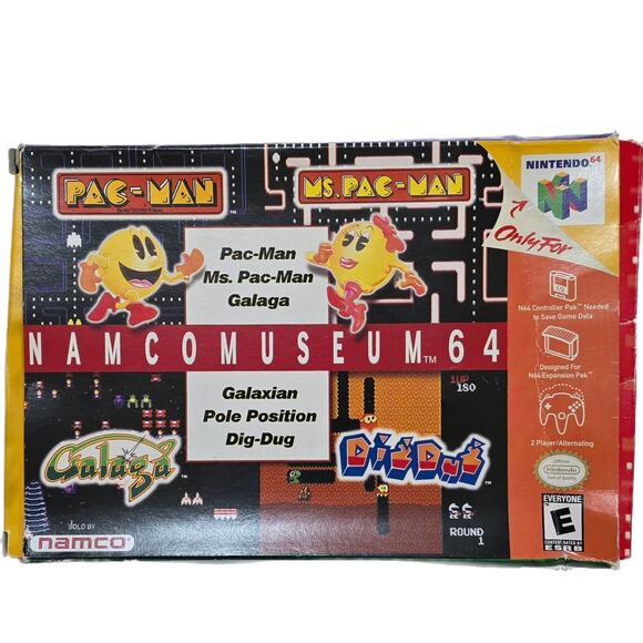 Nintendo Other - Namco Museum N64 Cartridge Booklet & Box